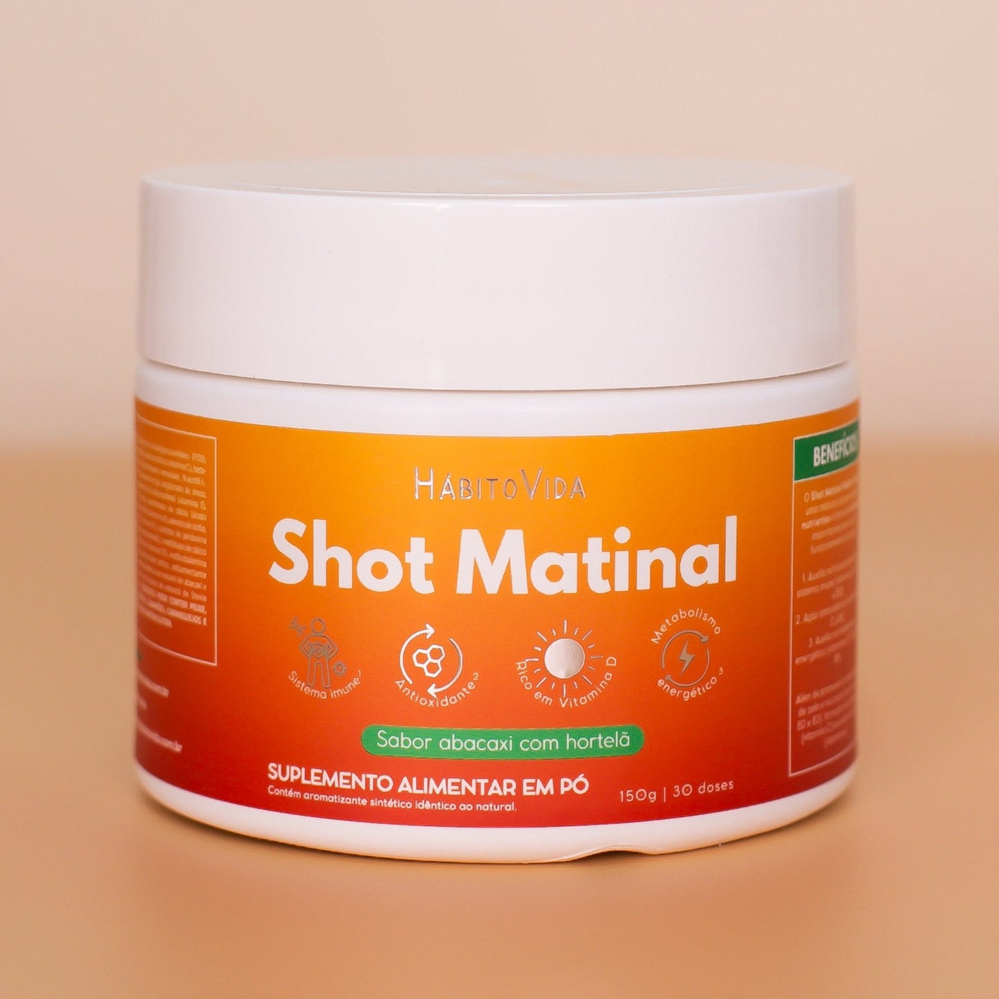 Shot Matinal 30 Doses - Sabor Abacaxi C/ Hortelã