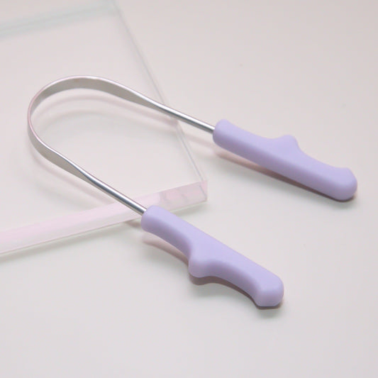 Raspador de Língua Pequeno Roxo - para Crianças