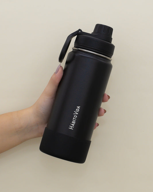 Garrafa Térmica Life Preta - 600ml