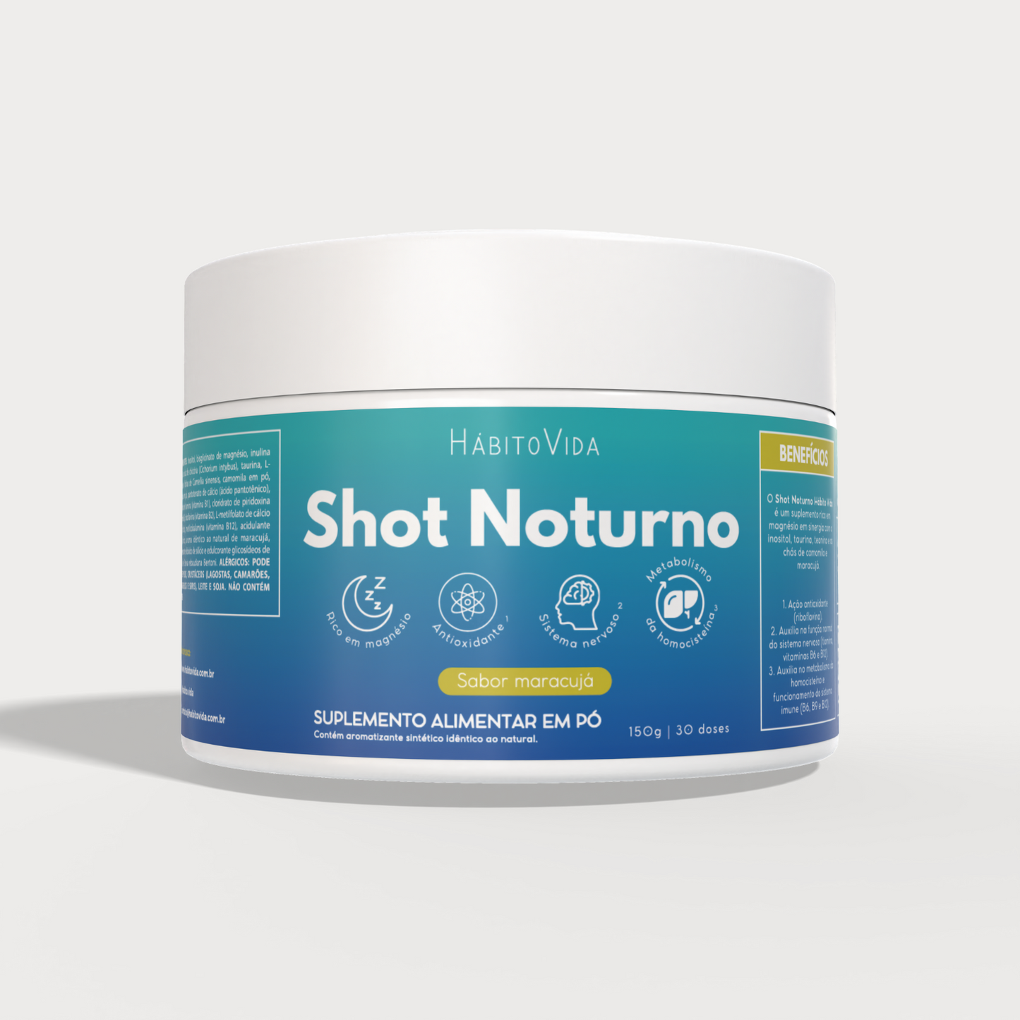 Kit com 2 Shots Noturno - Sabor Maracujá