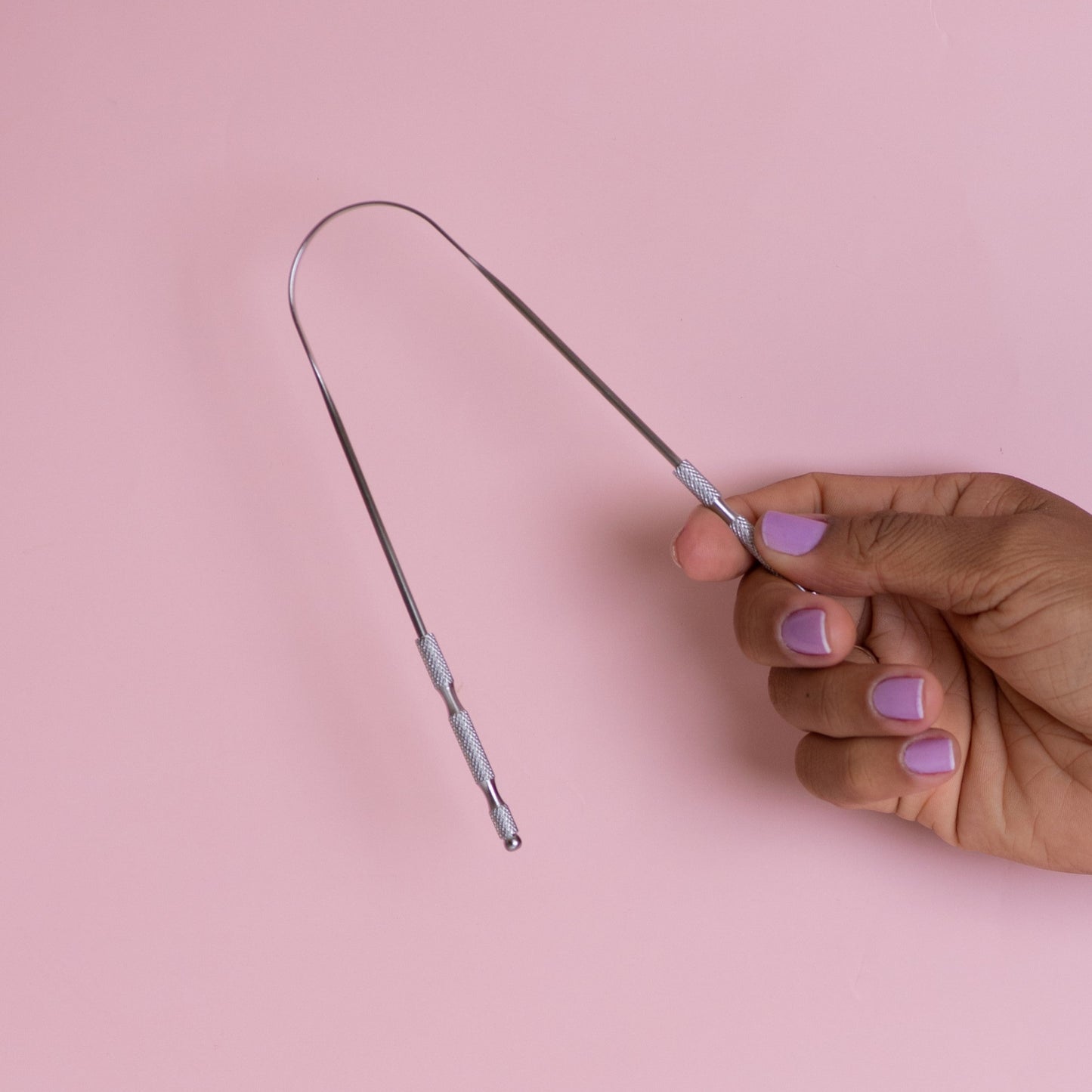 Raspador de Língua Inox Premium - Cor Prata