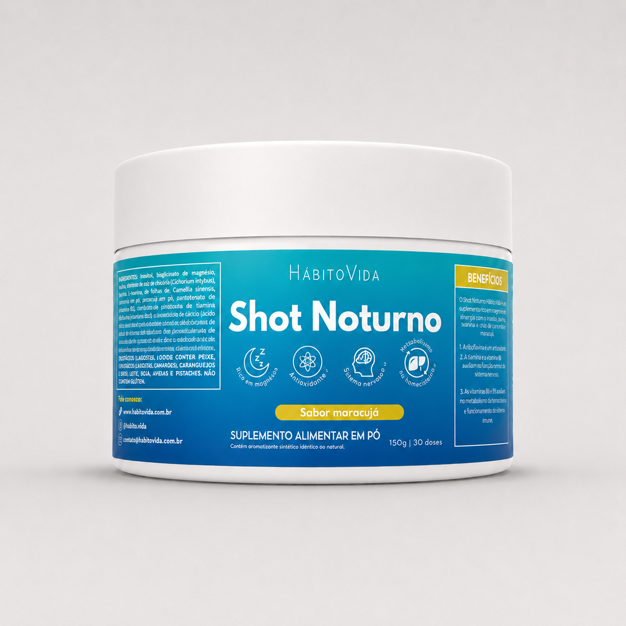 Shot Noturno 30 Doses - Sabor Maracujá
