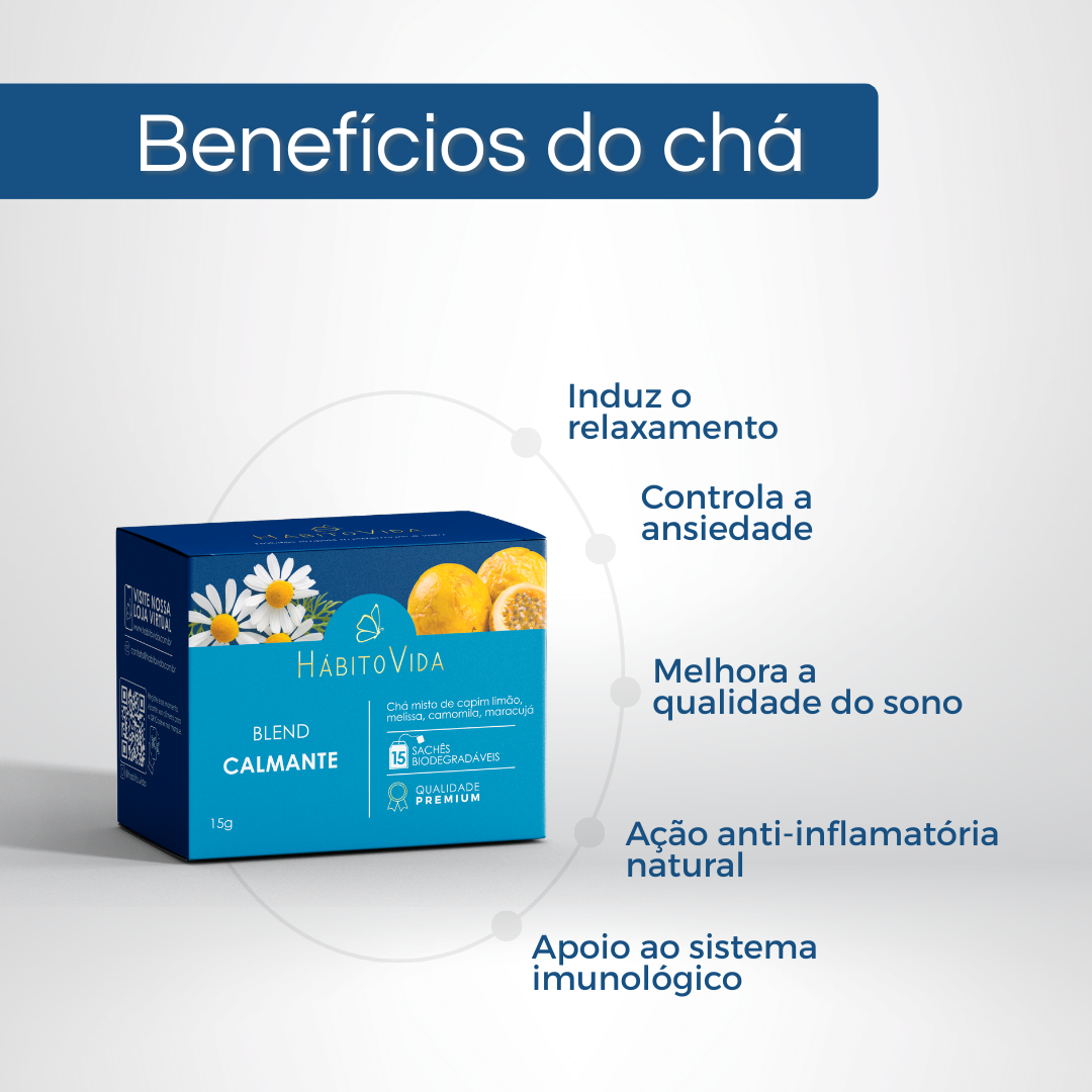 Blend de Chá Calmante - 15 Sachês