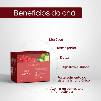 Blend de Chá Detox - 15 Sachês