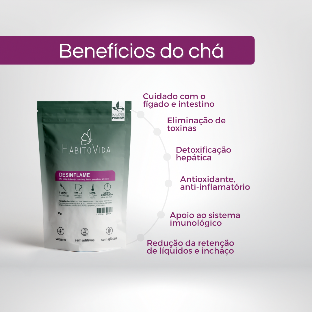 Kit Rotina 3 Blends de Chá – Digestivo, Calmante e Desinflame | 120g