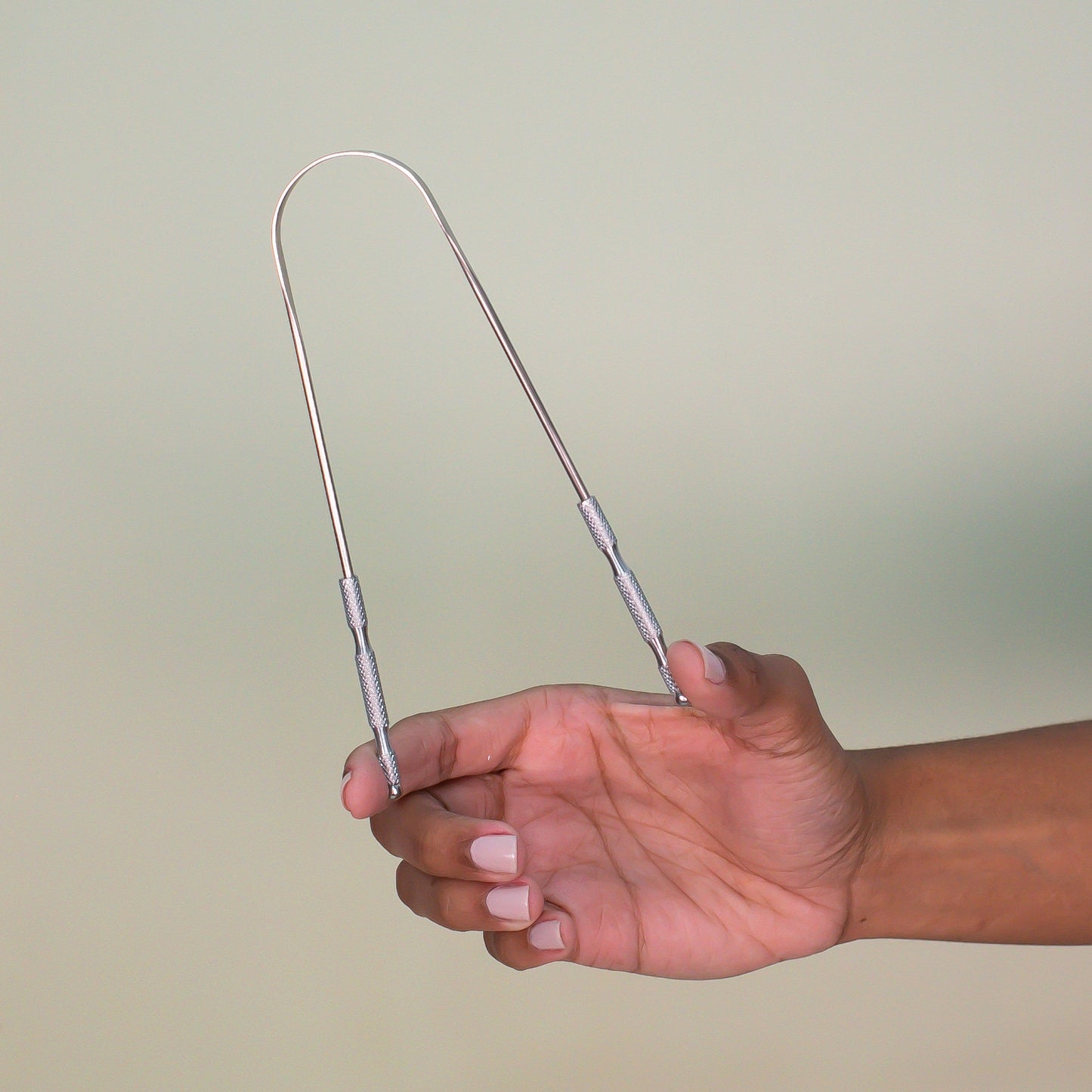 Raspador de Língua Inox Premium - Cor Prata