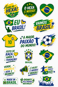 Cartela de Adesivos - Copa do Mundo