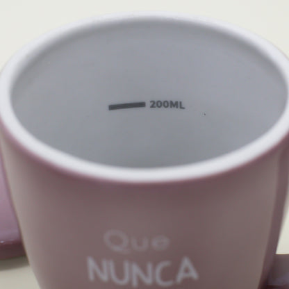 Caneca Porcelana Lílas - com Tampa - 300ml