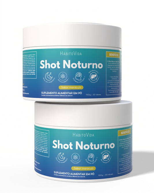 Kit com 2 Shots Noturno - Sabor Maracujá