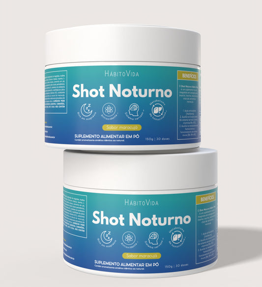 Kit com 2 Shots Noturno - Sabor Maracujá
