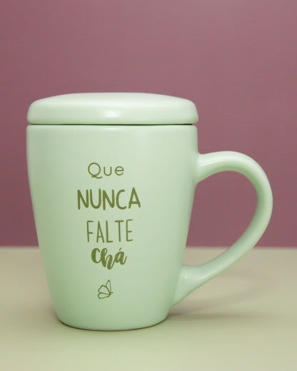 Caneca Candy Verde - com Tampa - 300ml