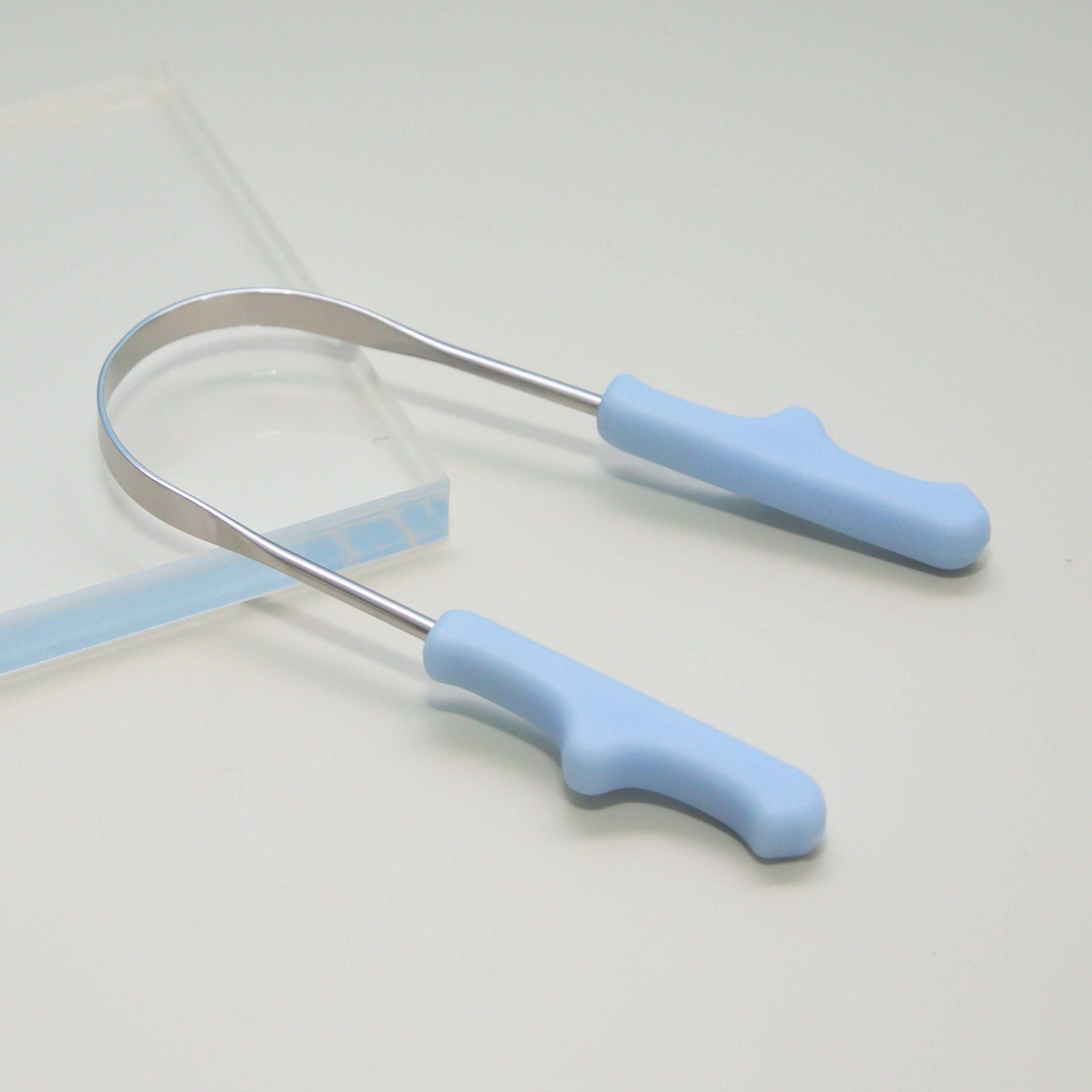 Raspador de Língua Pequeno Azul Claro - para Crianças
