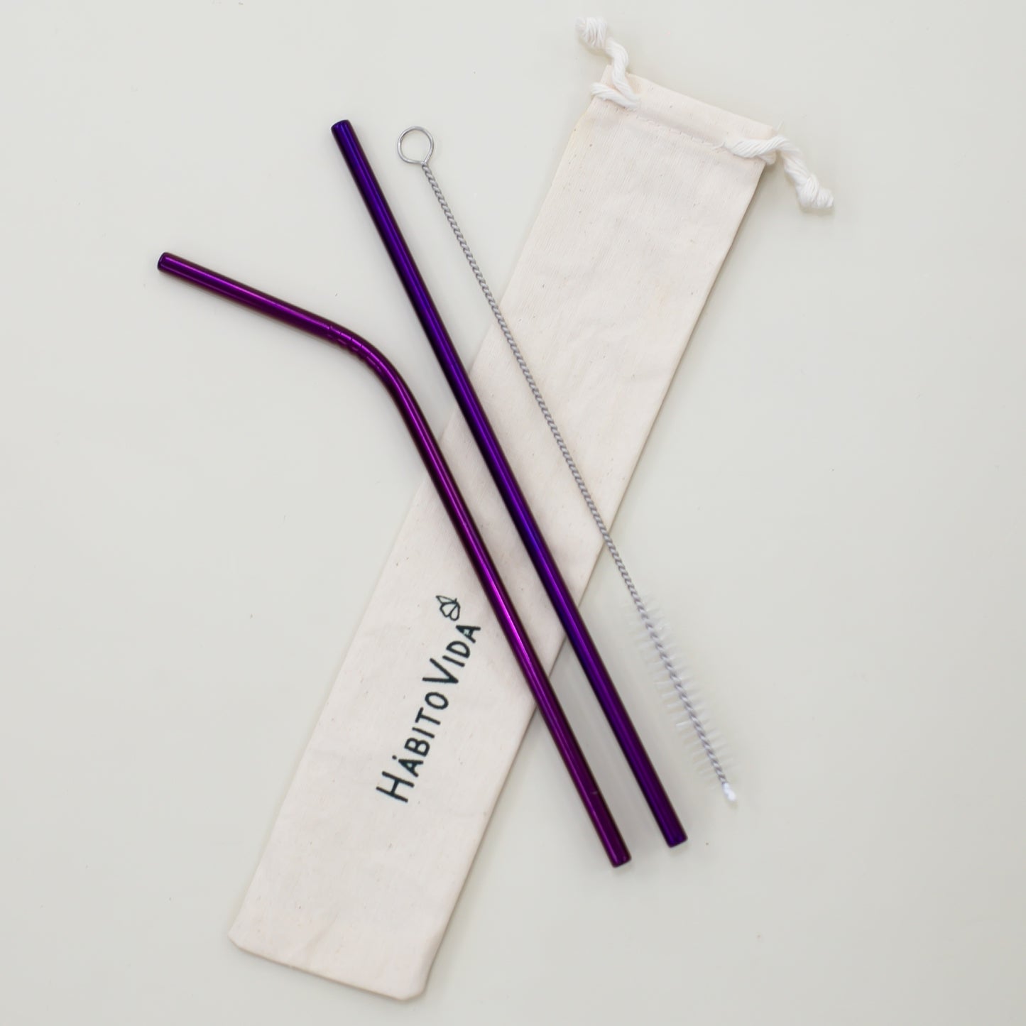 Canudo em Aço Inox - Kit Colorido