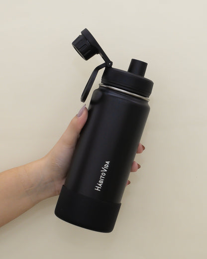 Garrafa Térmica Life Preta - 600ml