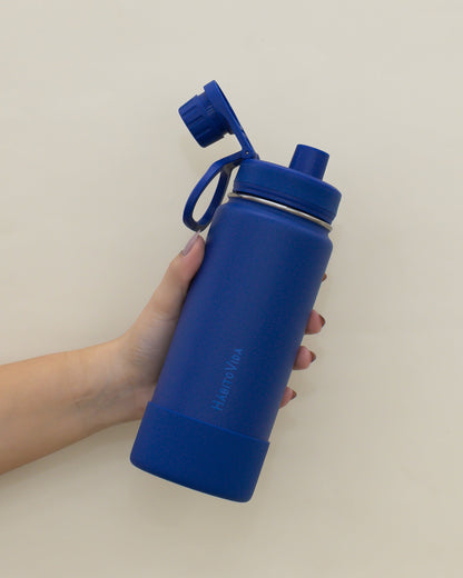 Garrafa Térmica Life Azul Escuro - 600ml