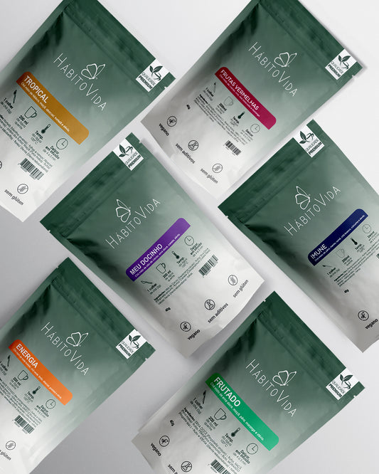 Kit Docinho com 6 Blends de Chá - Linha Premium