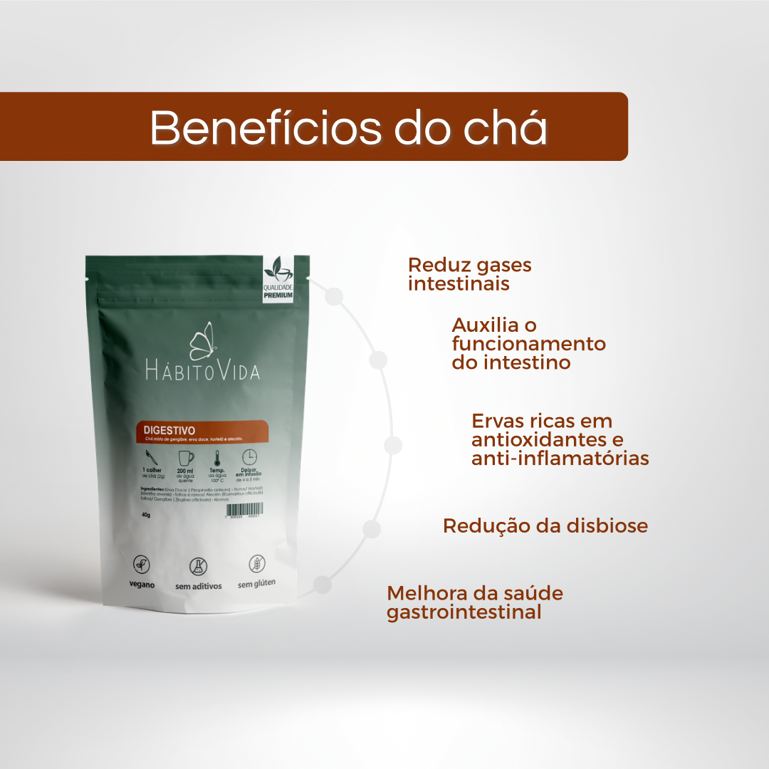 Kit Rotina 3 Blends de Chá – Digestivo, Calmante e Desinflame | 120g