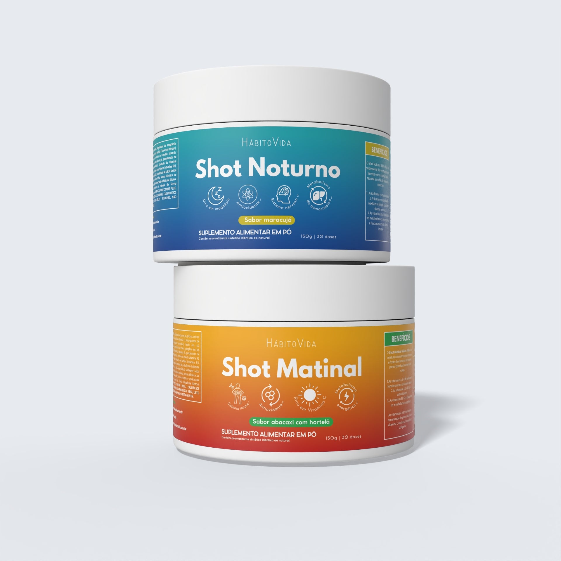 Kit com Shots Matinal e Noturno - 60 Doses
